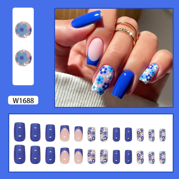 12 Sizes-24 Pcs Press On Nails W1688