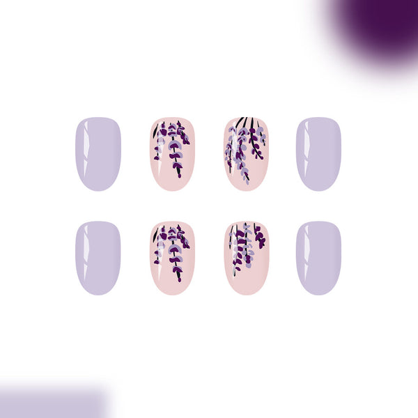 12 Sizes-24 Pcs Press On Nails C1226