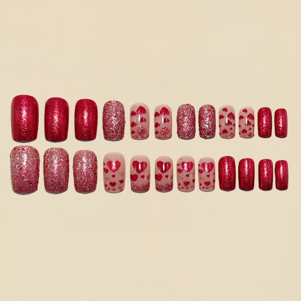 12 Sizes-24 Pcs Press On Nails Y1749