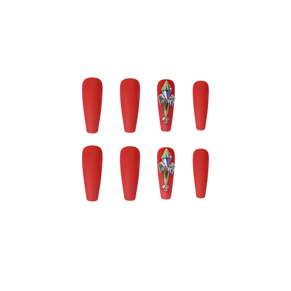 12 Sizes-24 Pcs Press On Nails JP1275