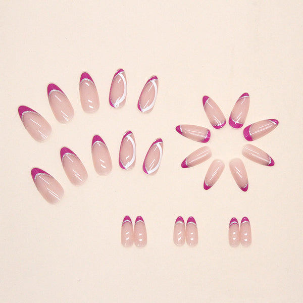 12 Sizes-24 Pcs Press On Nails W390