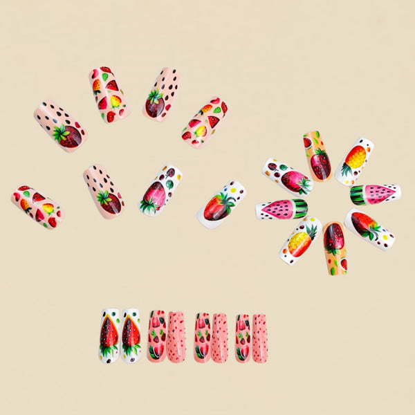 12 Sizes-24 Pcs Press On Nails y2078-24