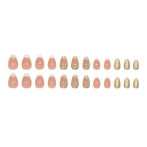 12 Sizes-24 Pcs Press On Nails W2036