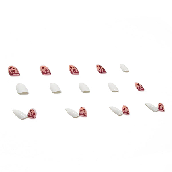 12 Sizes-24 Pcs Press On Nails W061