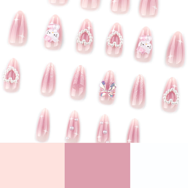 12 Sizes-24 Pcs Press On Nails JP4006