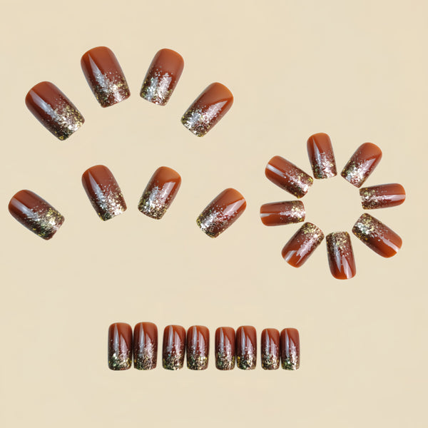 12 Sizes-24 Pcs Press On Nails Y1627-2
