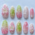 12 Sizes-24 Pcs Press On Nails Y2006