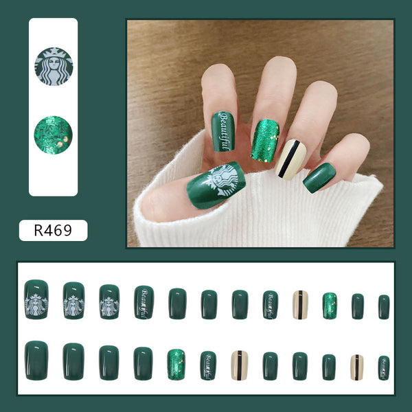 12 Sizes-24 Pcs Press On Nails R441