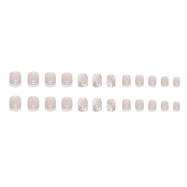 12 Sizes-24 Pcs Press On Nails W1192