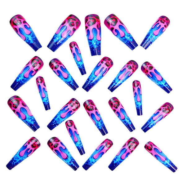 12 Sizes-24 Pcs Press On Nails Y947