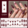 12 Sizes-24 Pcs Press On Nails C1377