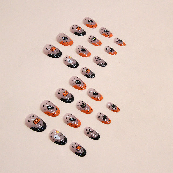 12 Sizes-24 Pcs Press On Nails W1406