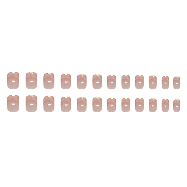 12 Sizes-24 Pcs Press On Nails R911