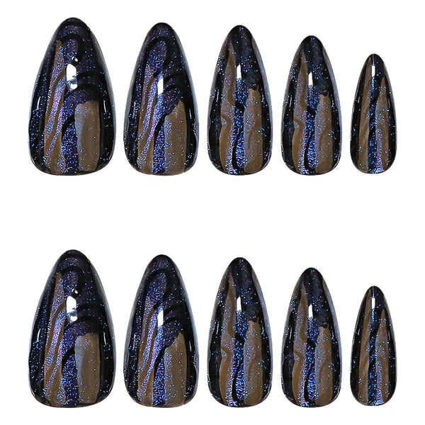 12 Sizes-24 Pcs Press On Nails JP4144