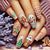 12 Sizes-24 Pcs Press On Nails Y1287