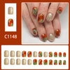 12 Sizes-24 Pcs Press On Nails C1148