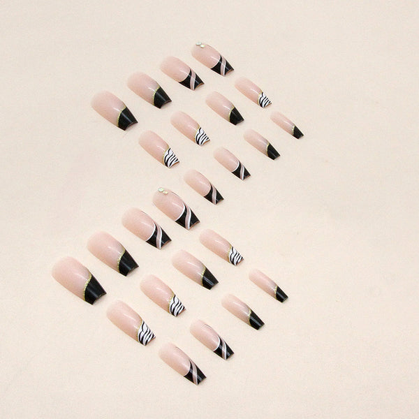 12 Sizes-24 Pcs Press On Nails Z696