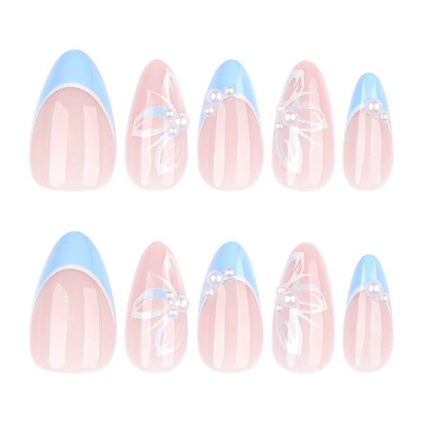 12 Sizes-24 Pcs Press On Nails JP3909