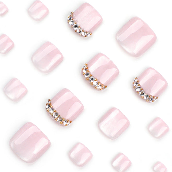 12 Sizes-24 Pcs Press On Nails JP3216