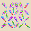 12 Sizes-24 Pcs Press On Nails Y725