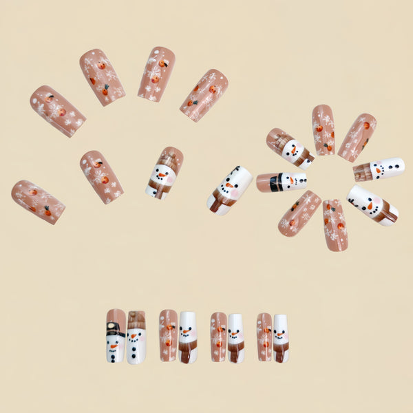 12 Sizes-24 Pcs Press On Nails Y1191