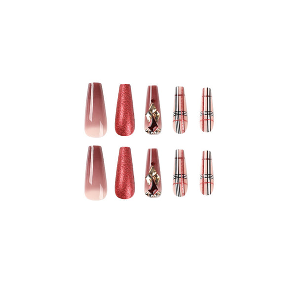 12 Sizes-24 Pcs Press On Nails JP1902