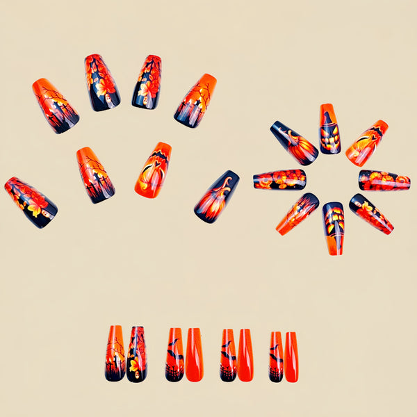 12 Sizes-24 Pcs Press On Nails Y854