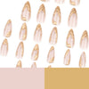 12 Sizes-24 Pcs Press On Nails JP3424