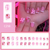 12 Sizes-24 Pcs Press On Nails C258