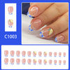 12 Sizes-24 Pcs Press On Nails C1003