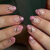 12 Sizes-24 Pcs Press On Nails C967