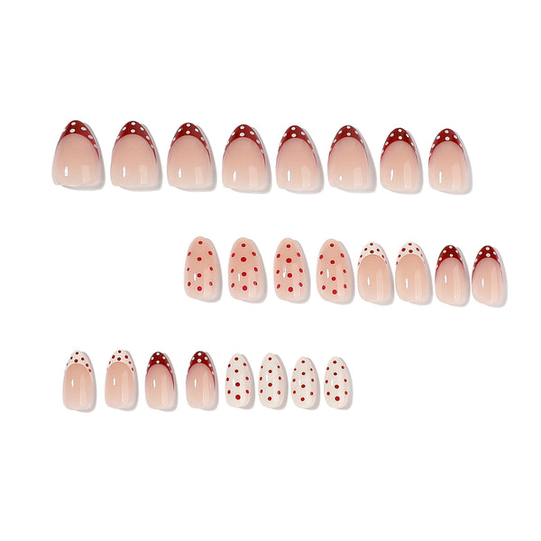 12 Sizes-24 Pcs Press On Nails JP4430