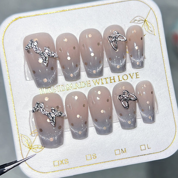 12 Sizes-24 Pcs Press On Nails nail-accessory