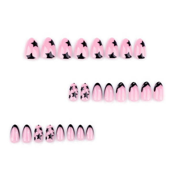 12 Sizes-24 Pcs Press On Nails JP3714