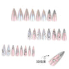 12 Sizes-24 Pcs Press On Nails JP4124