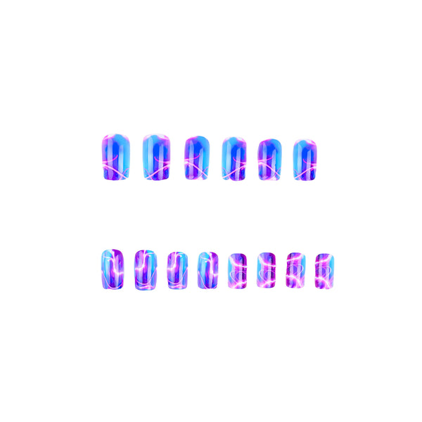 12 Sizes-24 Pcs Press On Nails Y872