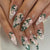 12 Sizes-24 Pcs Press On Nails Z1084