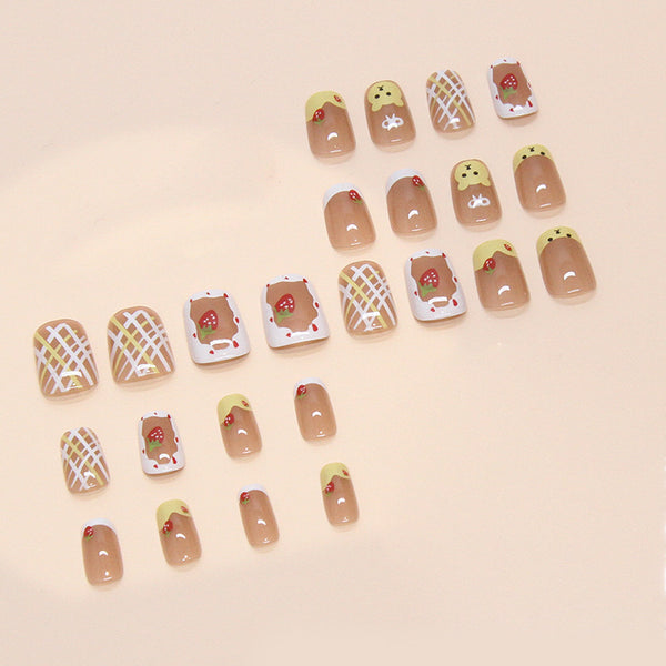 12 Sizes-24 Pcs Press On Nails W1646