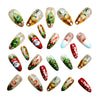 12 Sizes-24 Pcs Press On Nails Y1251