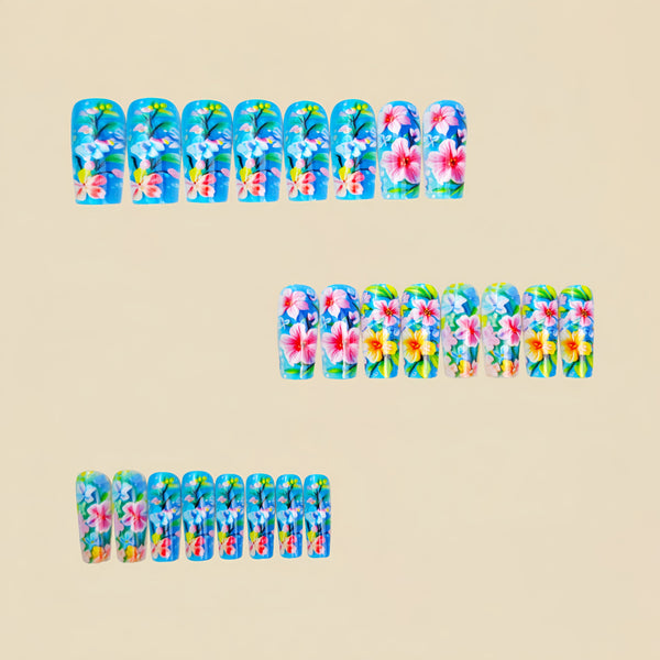 12 Sizes-24 Pcs Press On Nails Y1402