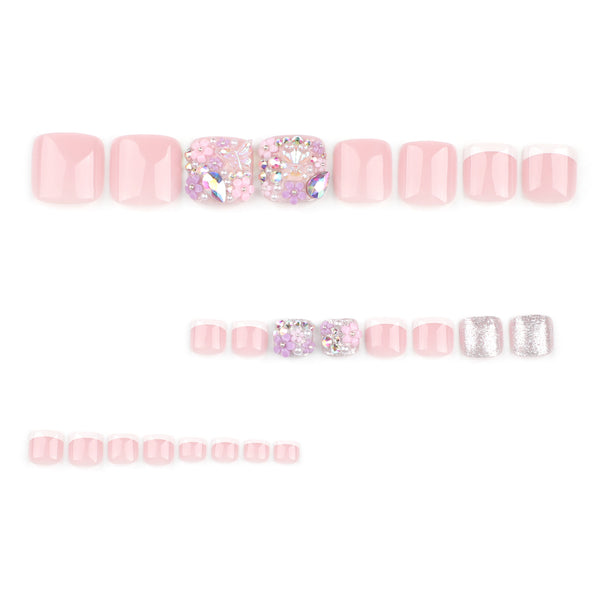 12 Sizes-24 Pcs Press On Nails JP3343