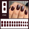 12 Sizes-24 Pcs Press On Nails C940