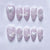 12 Sizes-24 Pcs Press On Nails JP3886