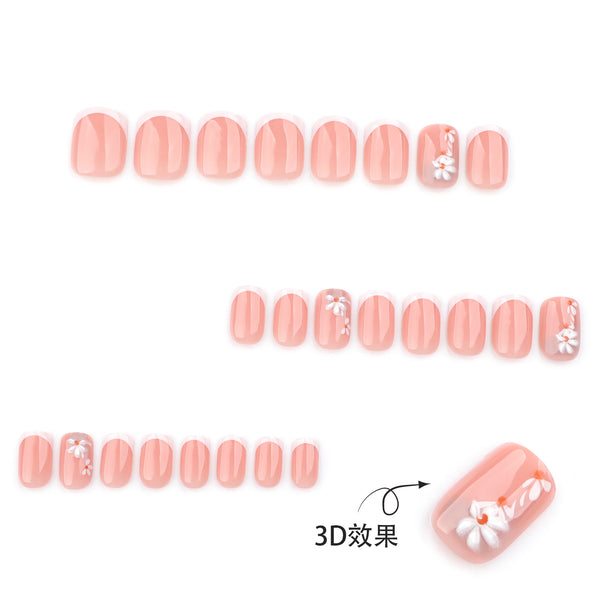 12 Sizes-24 Pcs Press On Nails JP3774