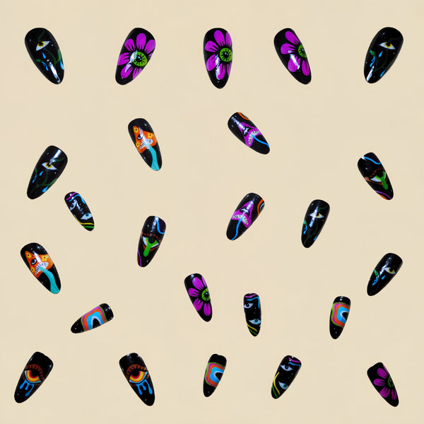 12 Sizes-24 Pcs Press On Nails Y263
