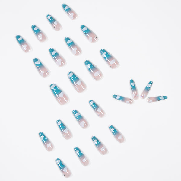 12 Sizes-24 Pcs Press On Nails JP1014