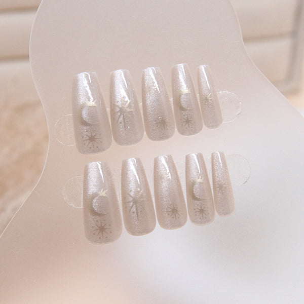 12 Sizes-24 Pcs Press On Nails MY058