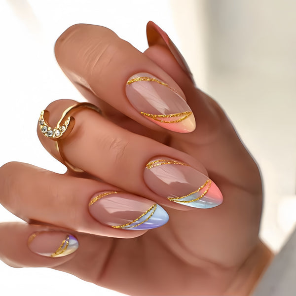 12 Sizes-24 Pcs Press On Nails Y557