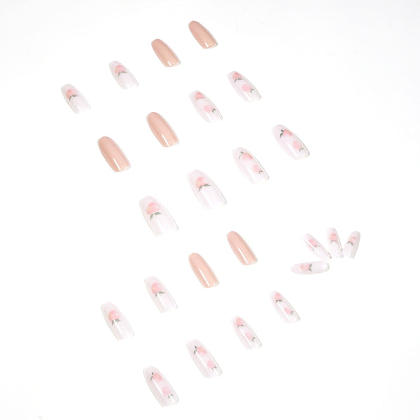 12 Sizes-24 Pcs Press On Nails JP1158