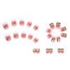 12 Sizes-24 Pcs Press On Nails R504
